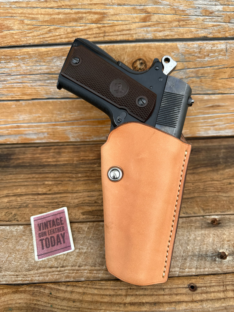 Doc Barranti Natural Leather Razorback OWB Holster For Colt 45 1911 Government