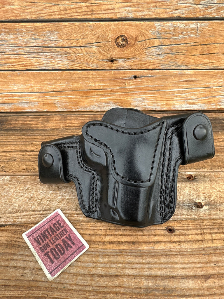 Ritchie Close Quarter Black Leather OWB Holster For Colt Officers Model Right