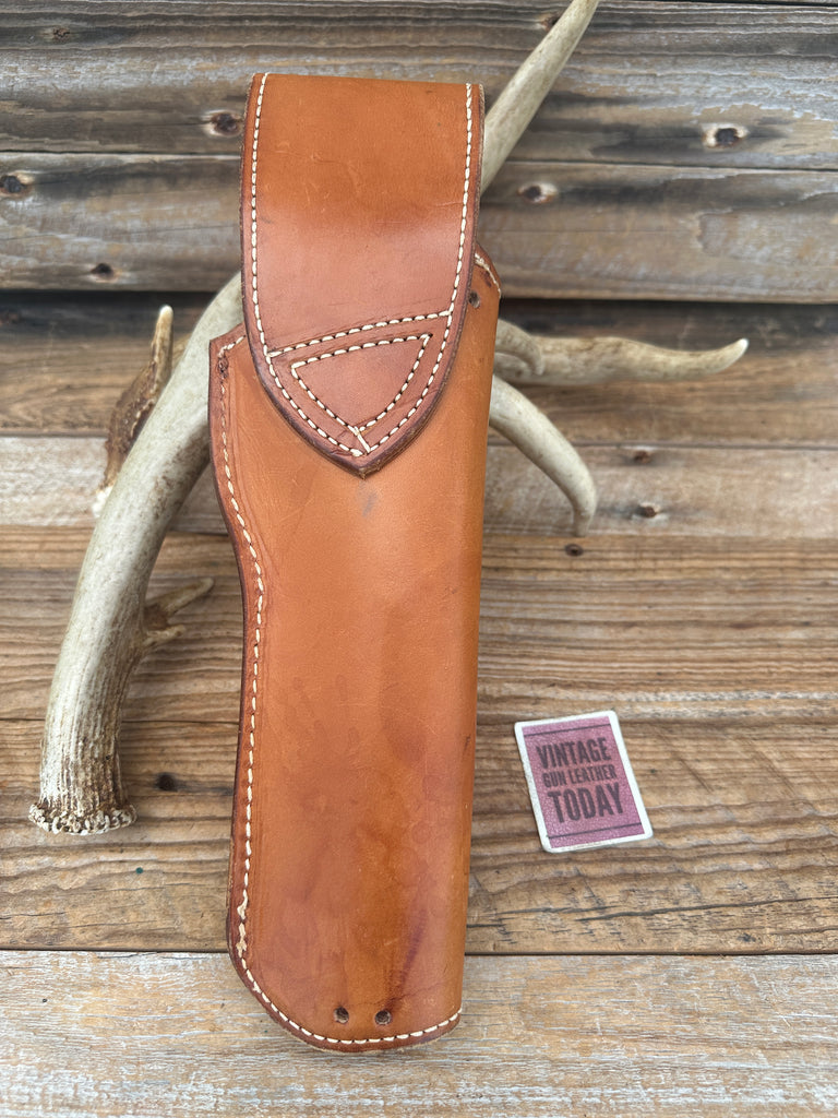 Brown Leather Lined Western SA Revolver Holster For Ruger Blackhawk Vaquero 7.5