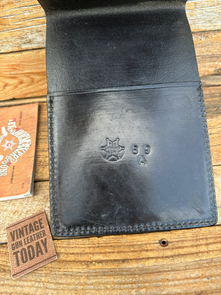 Vintage Tex Shoemaker Alaska State Troopers Leather Bear Note Pad Holder 9" x 6"