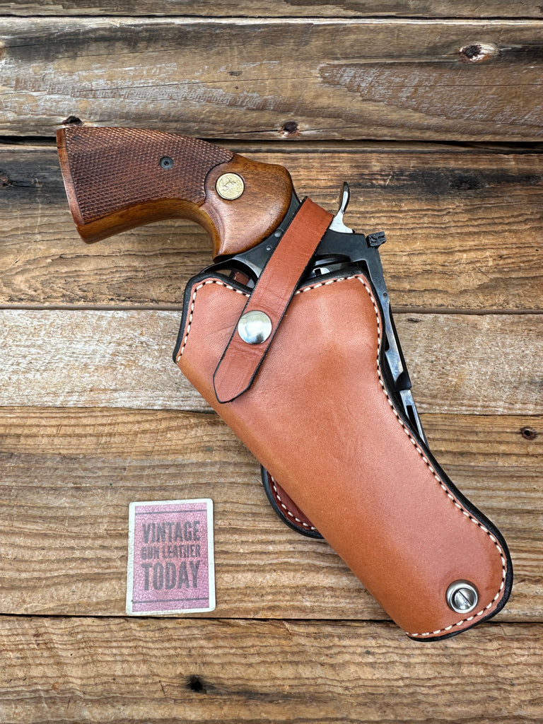 Vintage Northern Plains Brown PPC Competition Holster For S&W K L Revolver 4"