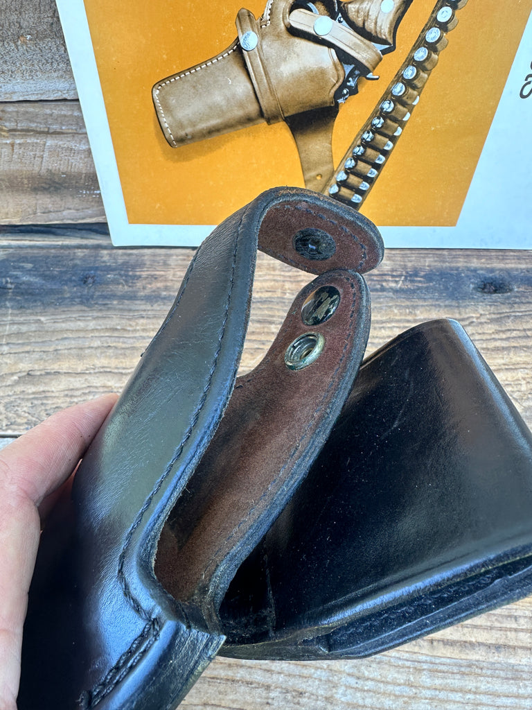 Vintage Smith & Wesson Suede Lined Holster For S&W K 19 12 15 10 4" Revolver