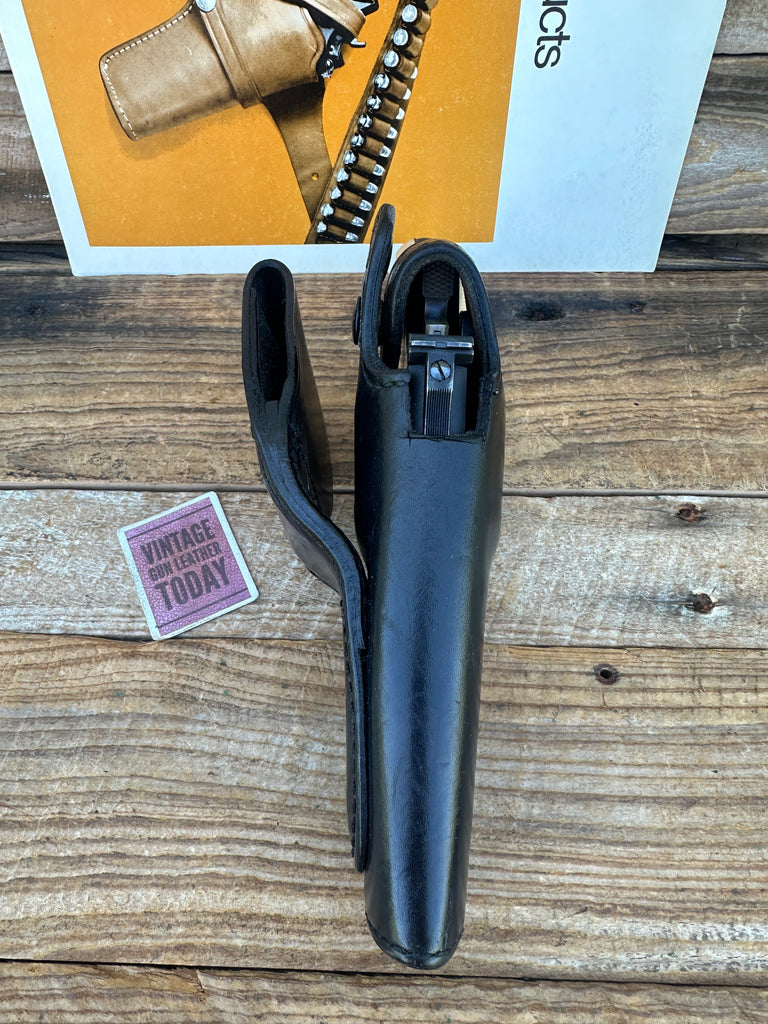 Vintage Smith & Wesson Suede Lined Holster For S&W K 19 12 15 10 4" Revolver