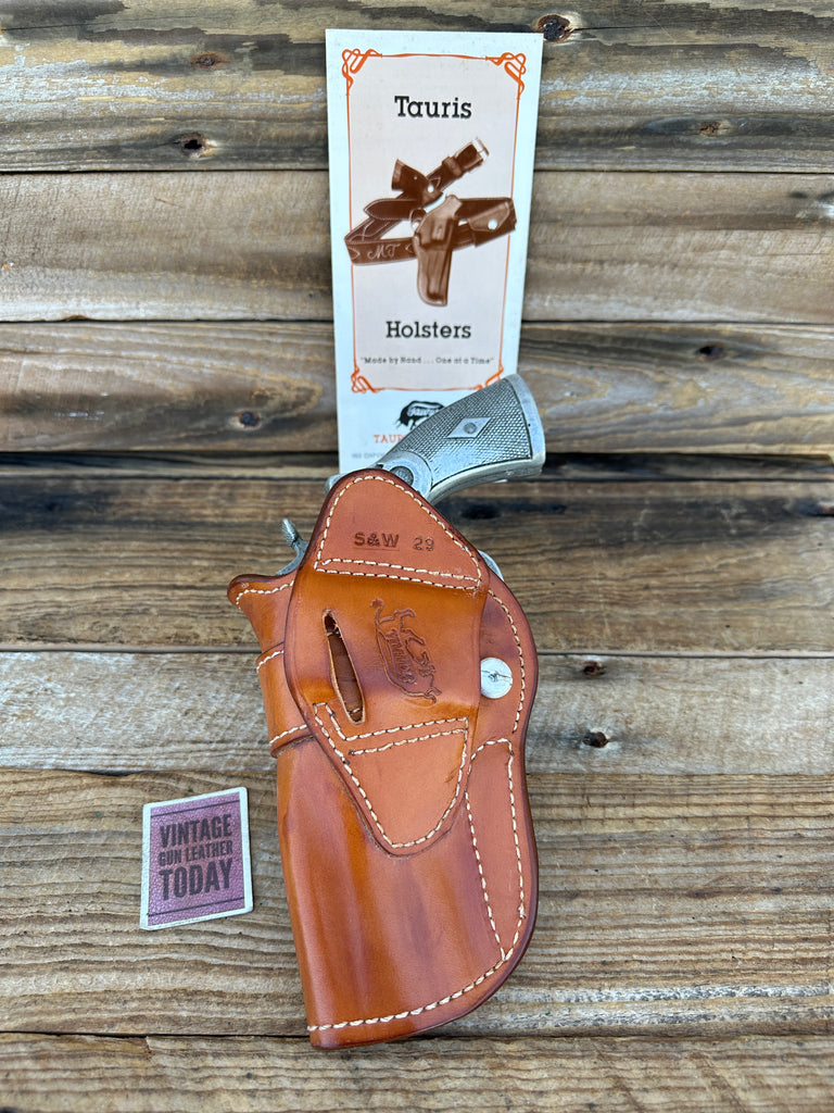 Tauris Brown Leather Lined Ranger Holster For S&W Mod 29 Large N Frame Revolver
