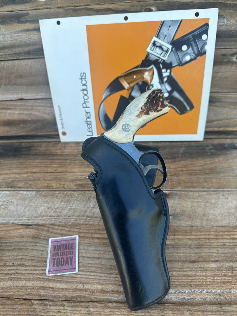 Vintage Smith & Wesson Suede Lined Holster For S&W K 19 12 15 10 4" Revolver