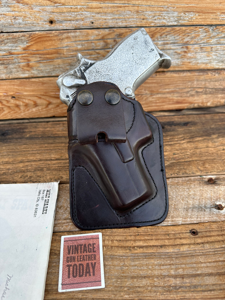 Milt Sparks Idaho City Brown Leather Executives Companion Holster For S&W 469 L