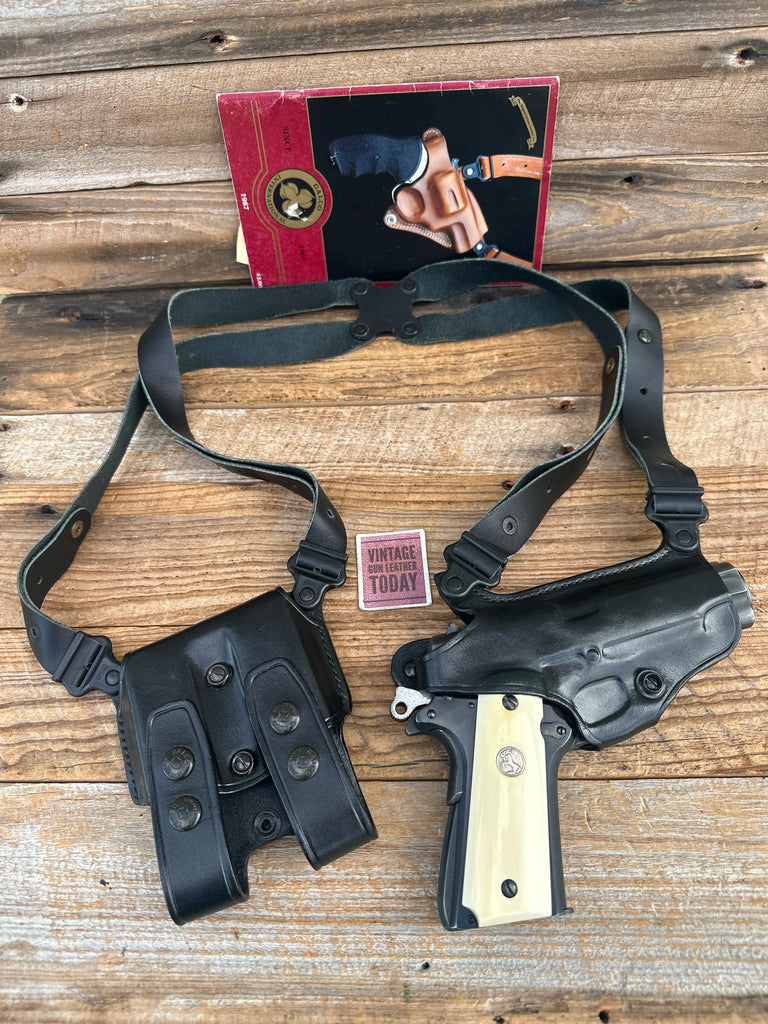 GALCO Miami Classic 212B Black Leather Shoulder Holster for Colt 45 1911