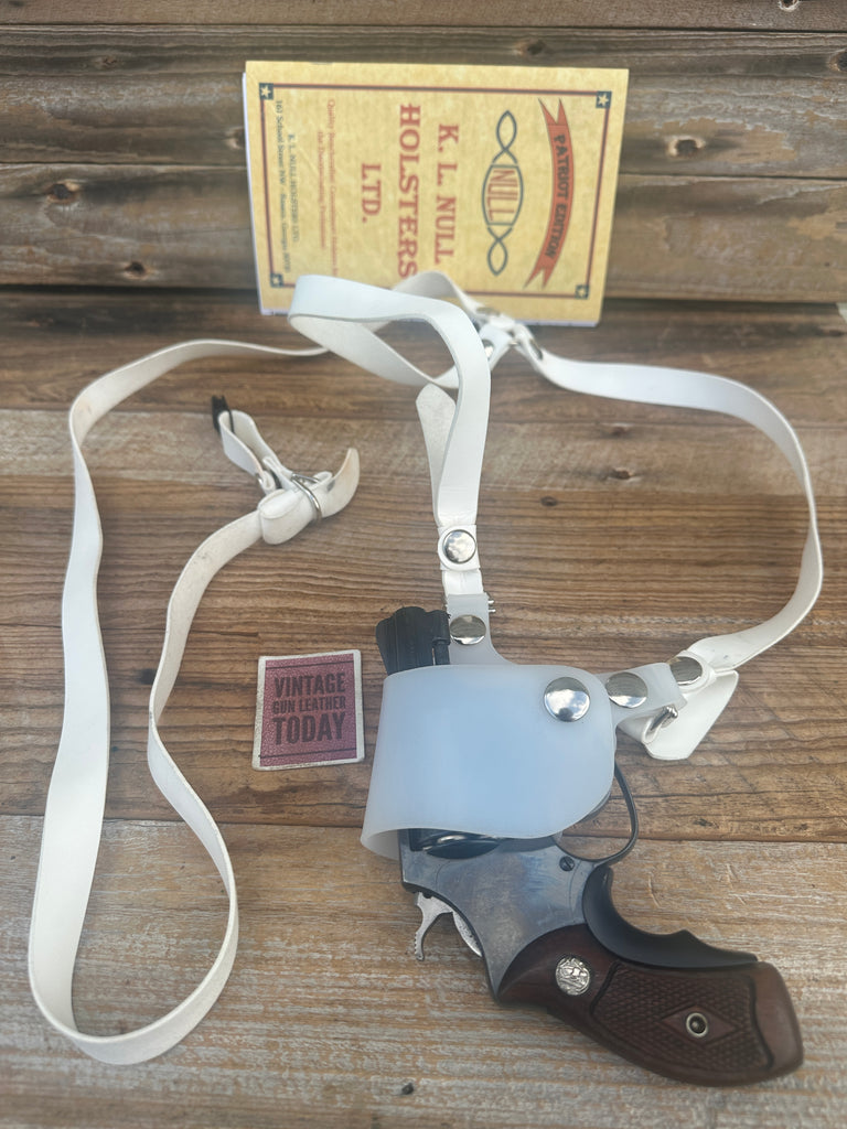 Vintage Null Early SMZ Shoulder Holster For S&W Model 36 J Frame Chief Revolver