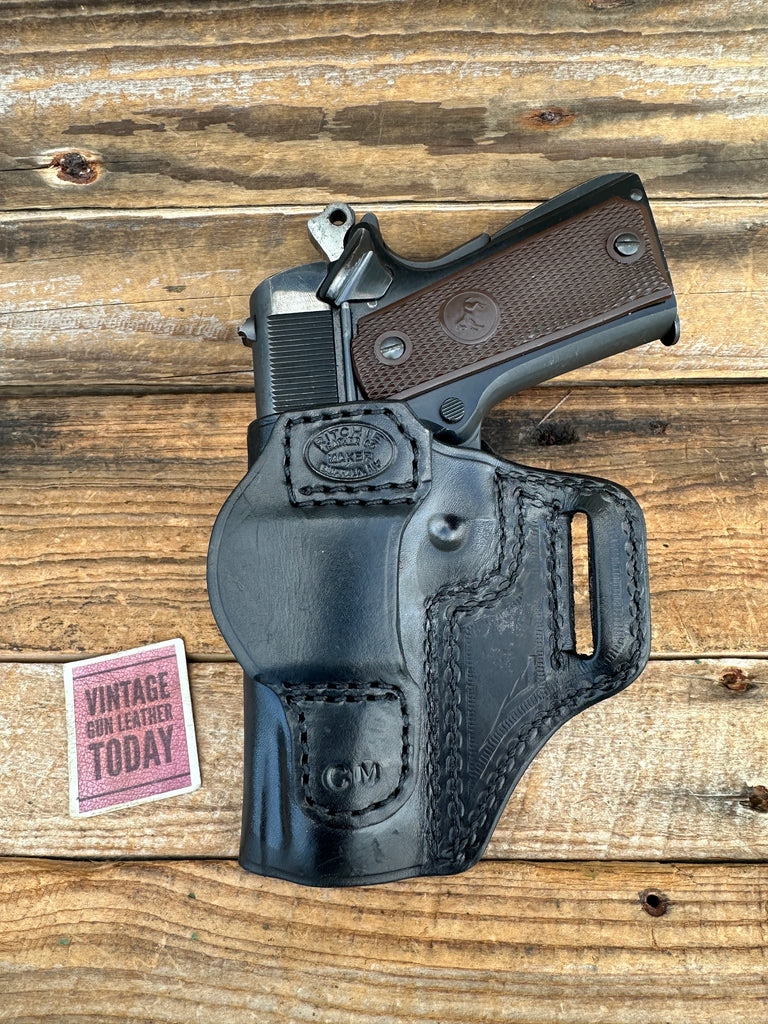 Ritchie VSS Vertical Speed Scabbard Black Leather Holster for Colt Commander