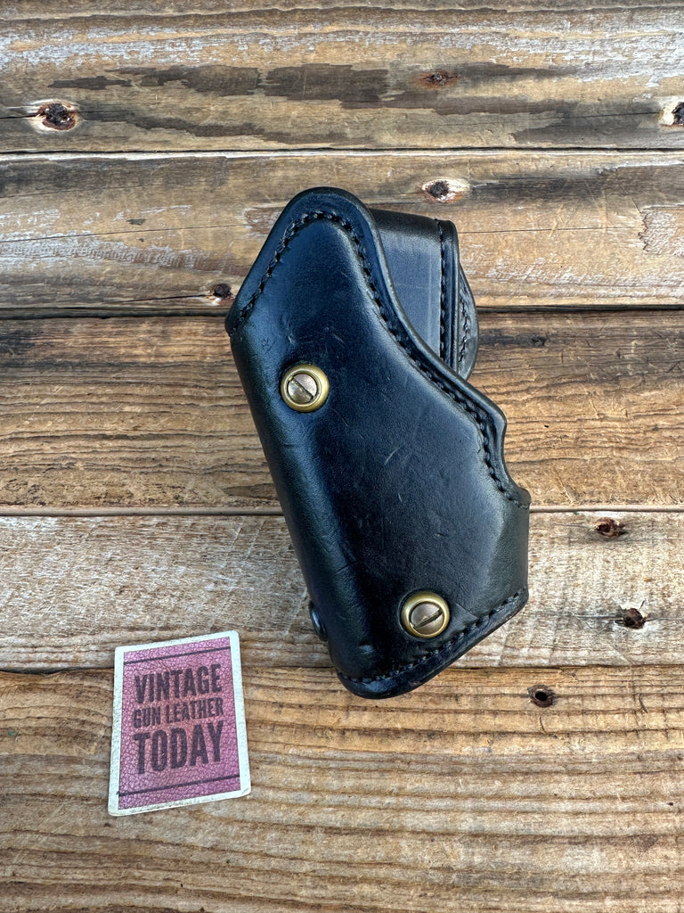 Ernie Hill Speed Black Leather Competition Holster for GLOCK 19 23 32