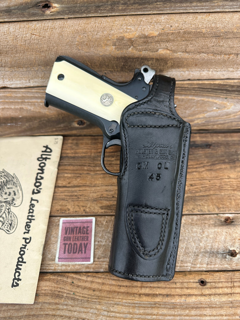 Vintage Alfonsos Black Basket OWB Holster For 5" Colt 45 1911 Threepersons