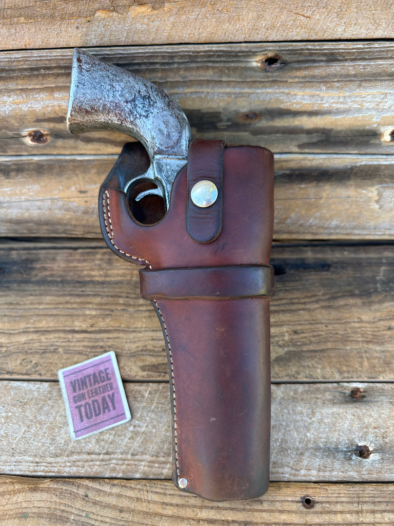Warshals / Lawrence Brown Leather Holster for Ruger Single Six 4 5/8" Colt SAA