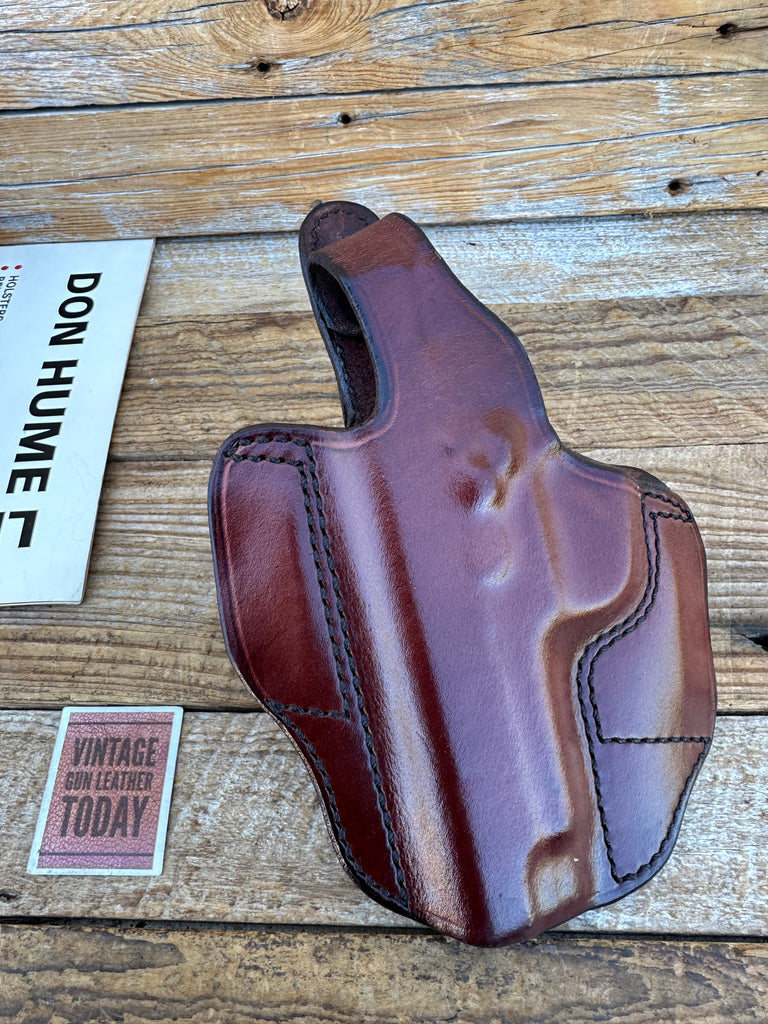 Don Hume H721 39 4 1/4 Brown Leather OWB Holster For Smith Wesson S&W 1076 1046