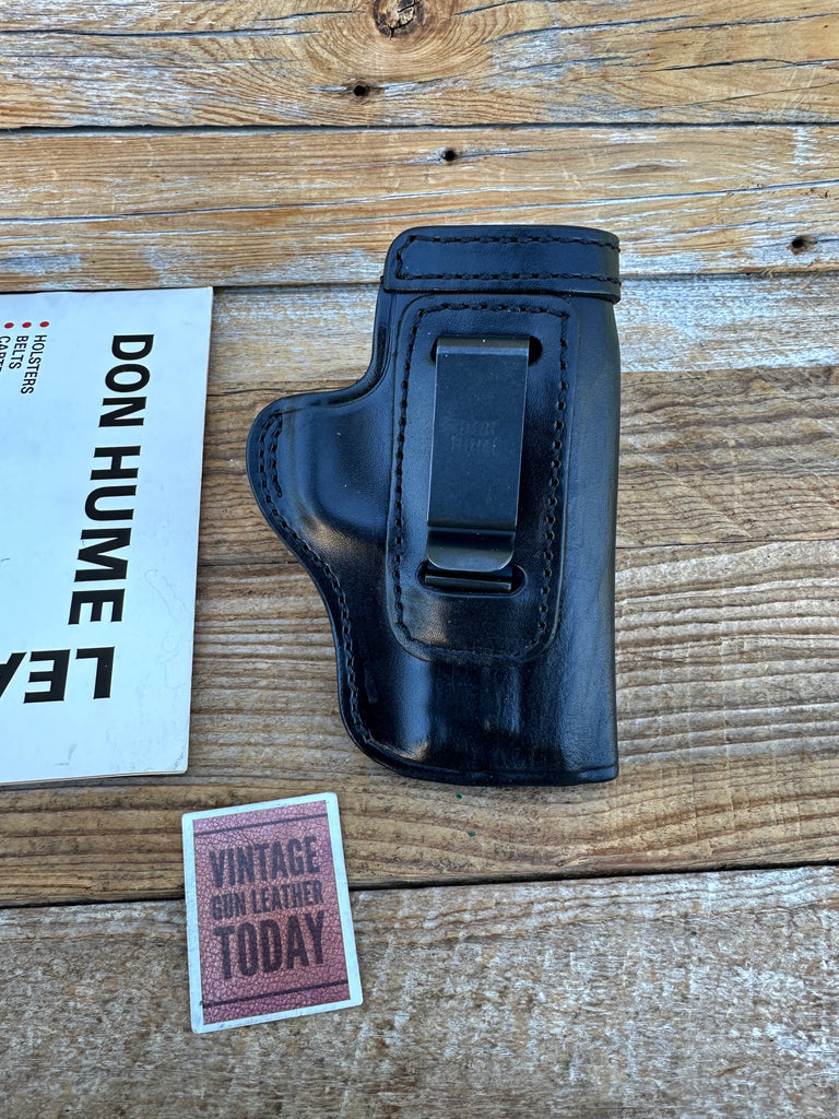 Don Hume Black Leather Open Top IWB Holster For S&W M&P 9 / 40 2.0 Compact