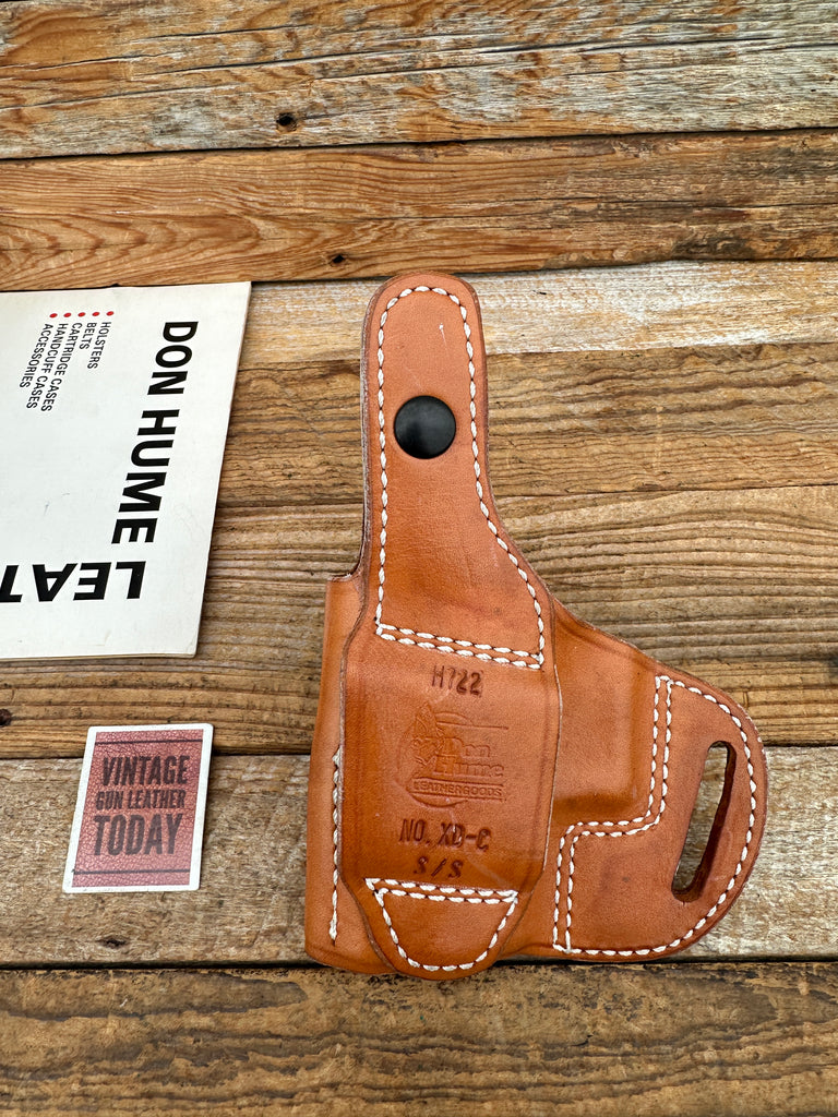 Don Hume H722 Natural Brown Leather OWB Holster For Springfield XD Sub Compact