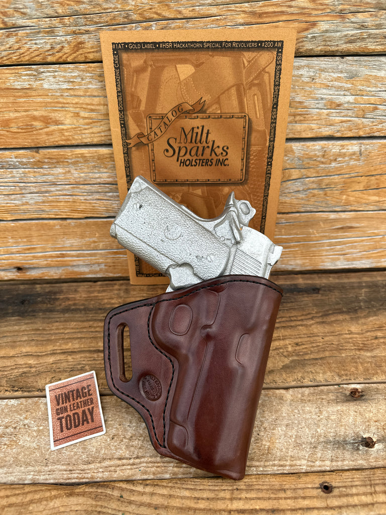 Milt Sparks 55BN Brown Horsehide OWB Holster for Colt Officers Model Right