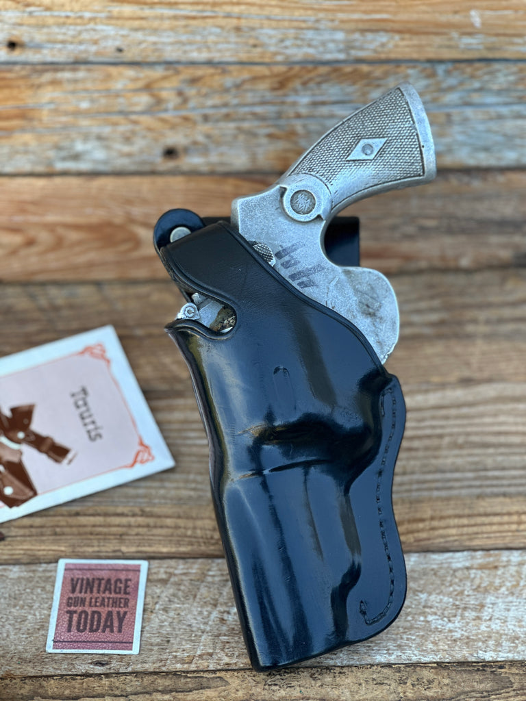 Tauris Black Leather Duty Holster For S&W Large N Frame Revolver 4" 27 29 LEFT