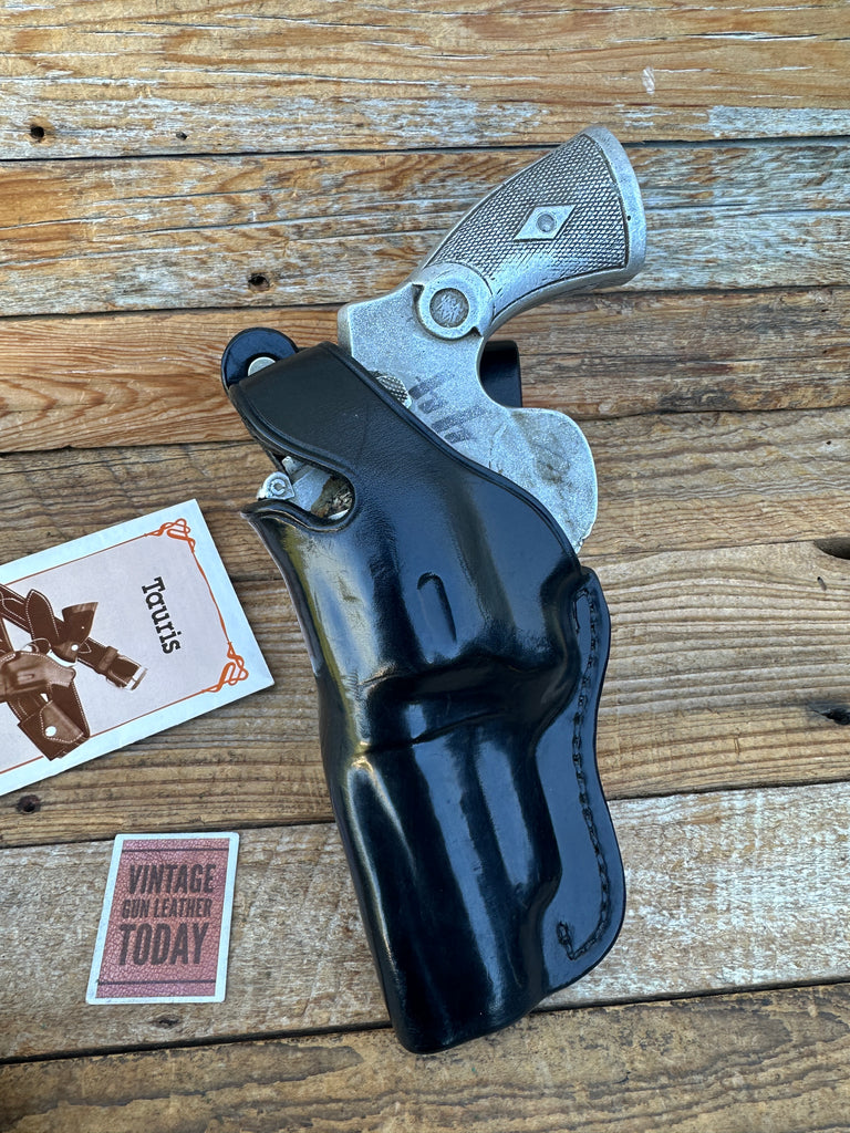 Tauris Black Leather Duty Holster For S&W Large N Frame Revolver 4" 27 29 LEFT