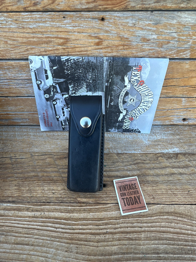 Tex Shoemaker Black Plain Piggyback Magazine Carrier Steel Single Stack 45 1911