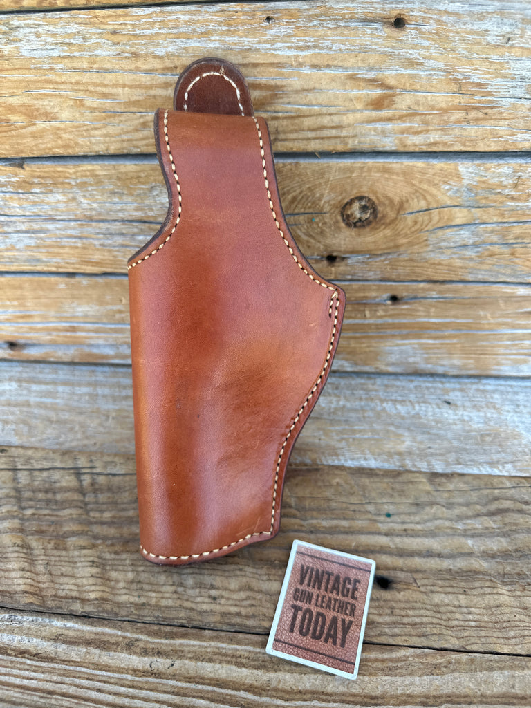 Freedom Leather Brown Leather Suede Lined Holster For Arms Model 83 4.25" LEFT