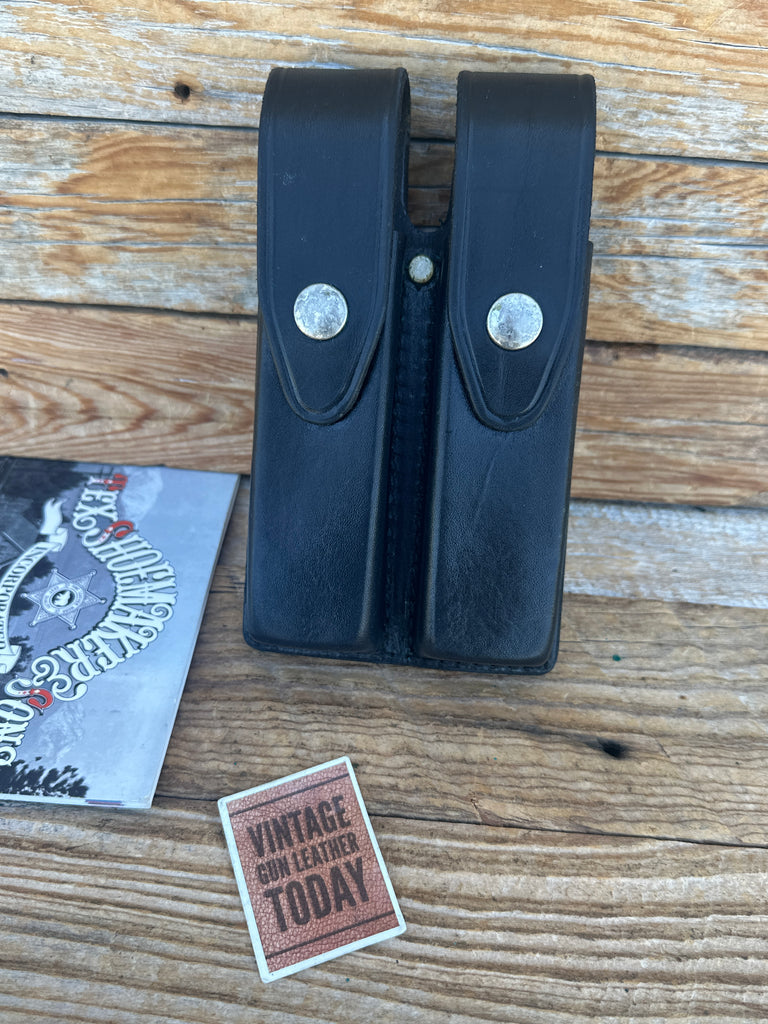 Tex Shoemaker Black Plain Leather Magazine Carrier For Sig P226 Extended Mags #3