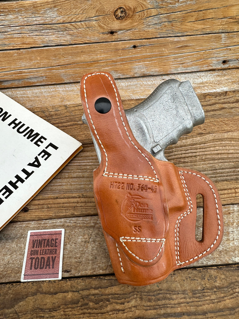 Don Hume H722 Natural Brown Leather OWB Holster For GLOCK 36 G36 Right