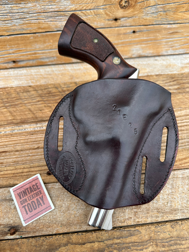 Rob Leahy Simply Rugged Brown Leather Holster for S&W L Frame 686 586 Revolver