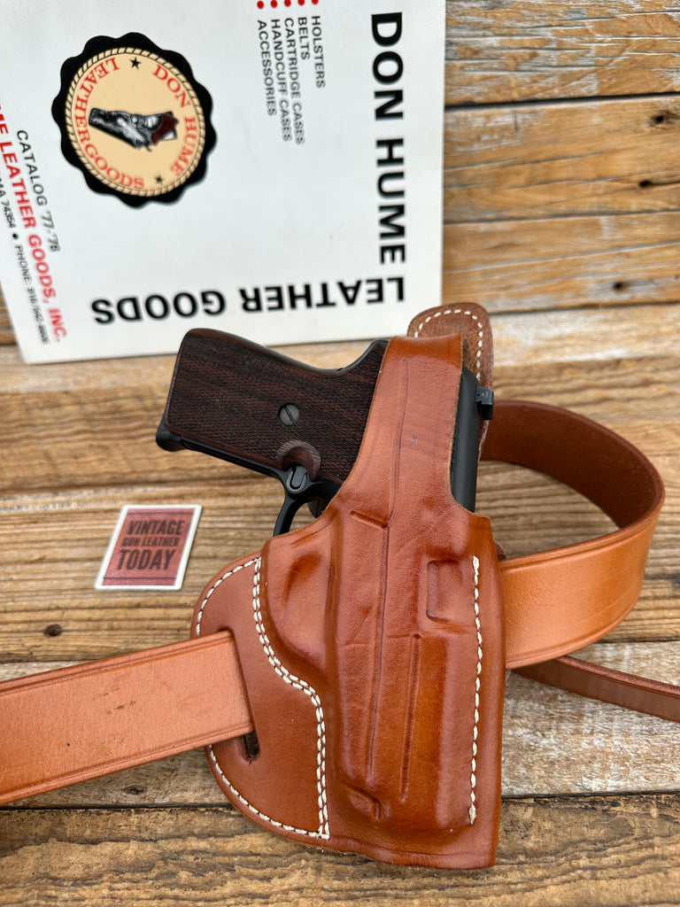 Don Hume H722 Natural Brown Leather OWB Holster For Sig P239 9 .40