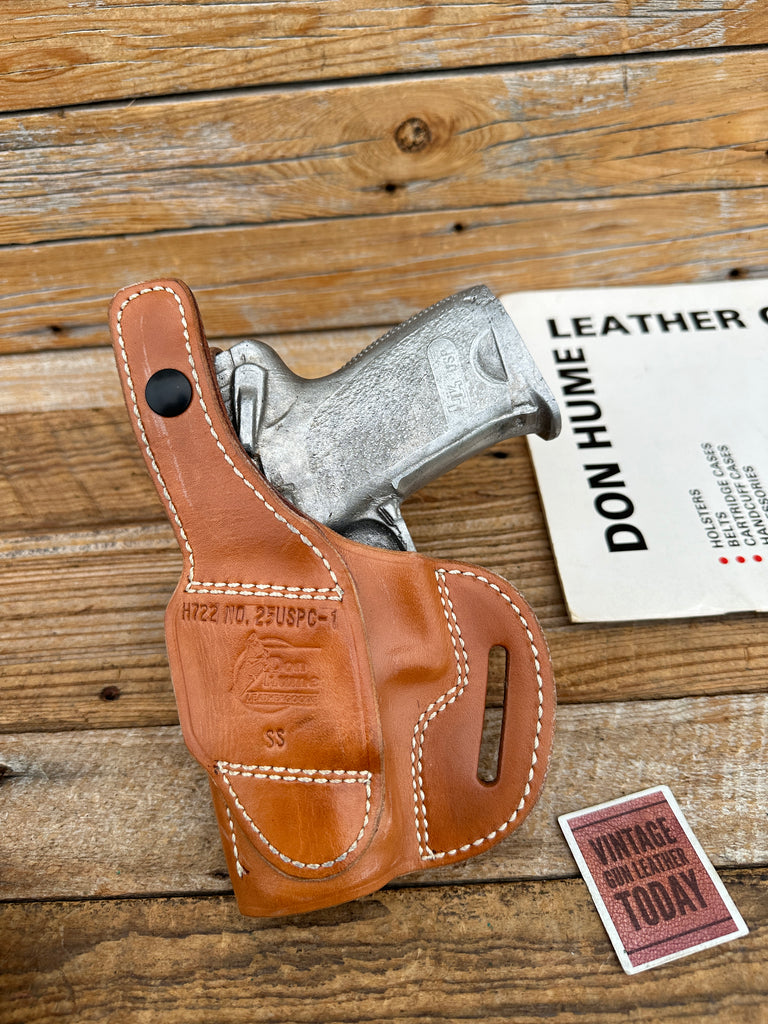 Don Hume H722 Natural Brown Leather OWB Holster For Heckler Koch USP 45 Compact
