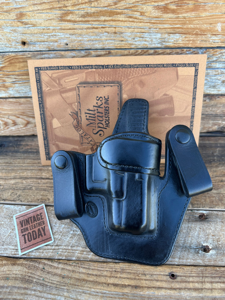 Milt Sparks Versa Max 2 Black Horsehide IWB Holster for GLOCK 26 27 33 Right