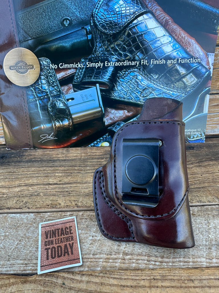 Mitch Rosen CLP Cuban Brown Leather IWB Holster For KAHR PM9 PM40 Right