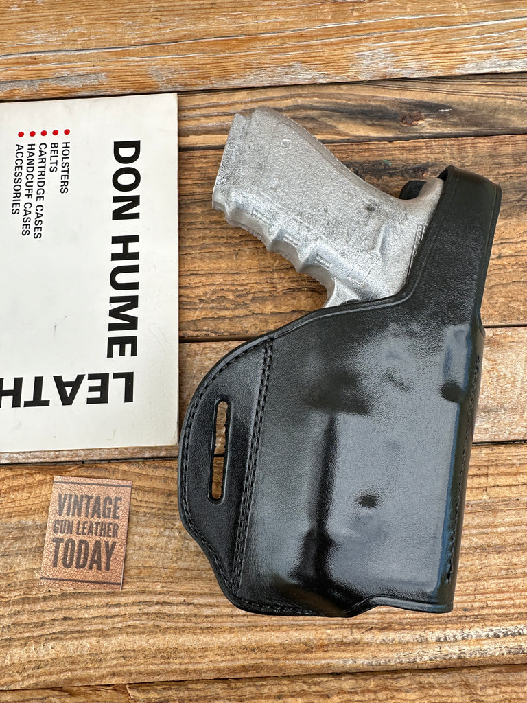 Don Hume H722 Black Leather Holster For GLOCK 20 21  with Streamlight M6  Light