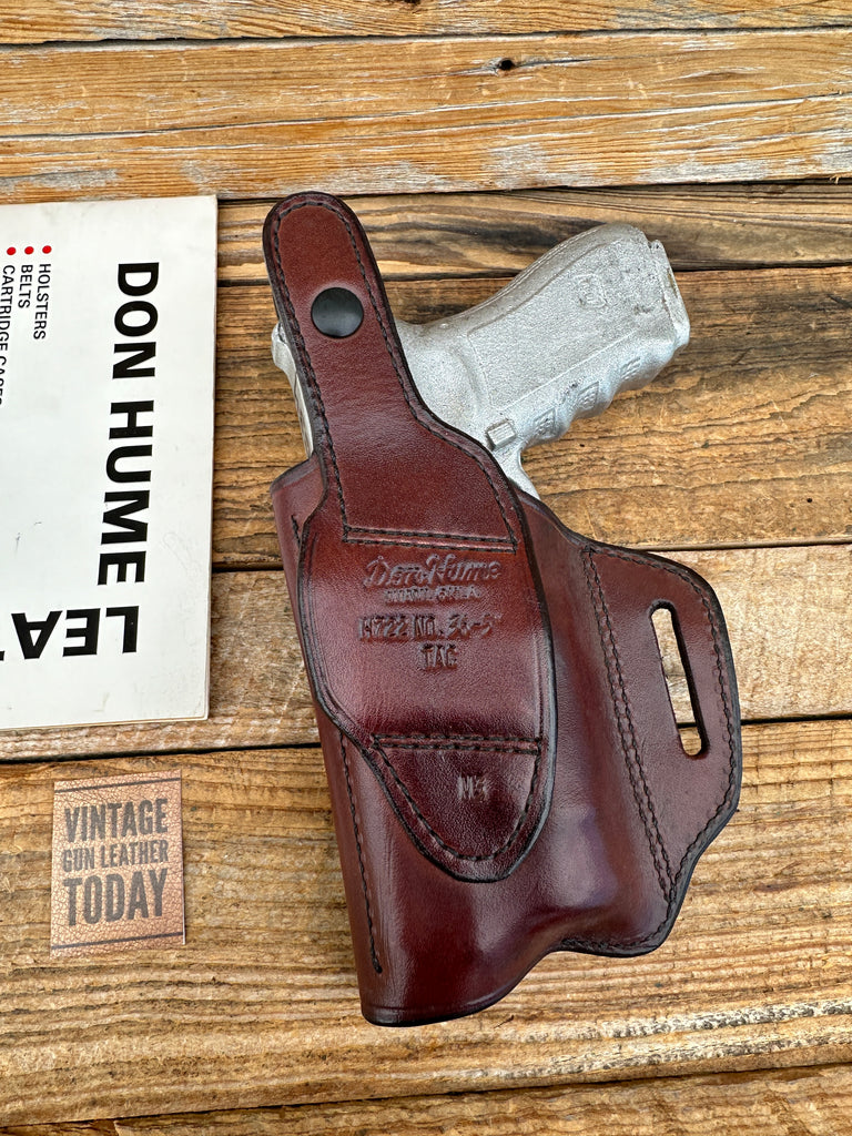 Don Hume H722 Brown Leather Holster For GLOCK 34 35 GLOCK TAC Light