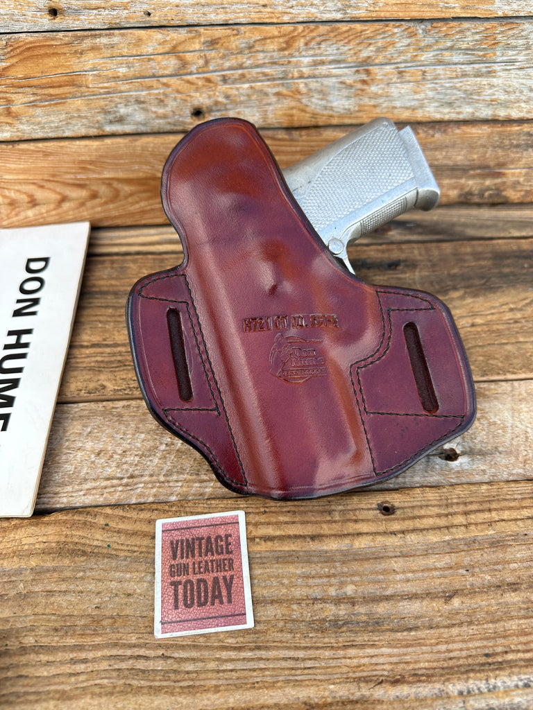 Vintage Don Hume H721 Brown Leather Open Top Holster For S&W 4013 4013 TSW