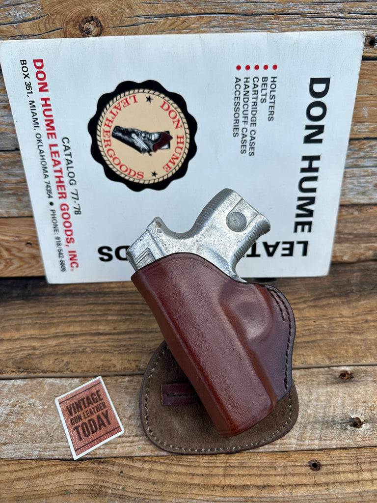 Don Hume H720 40FS Brown Leather Paddle Holster For Smith Wesson Sigma