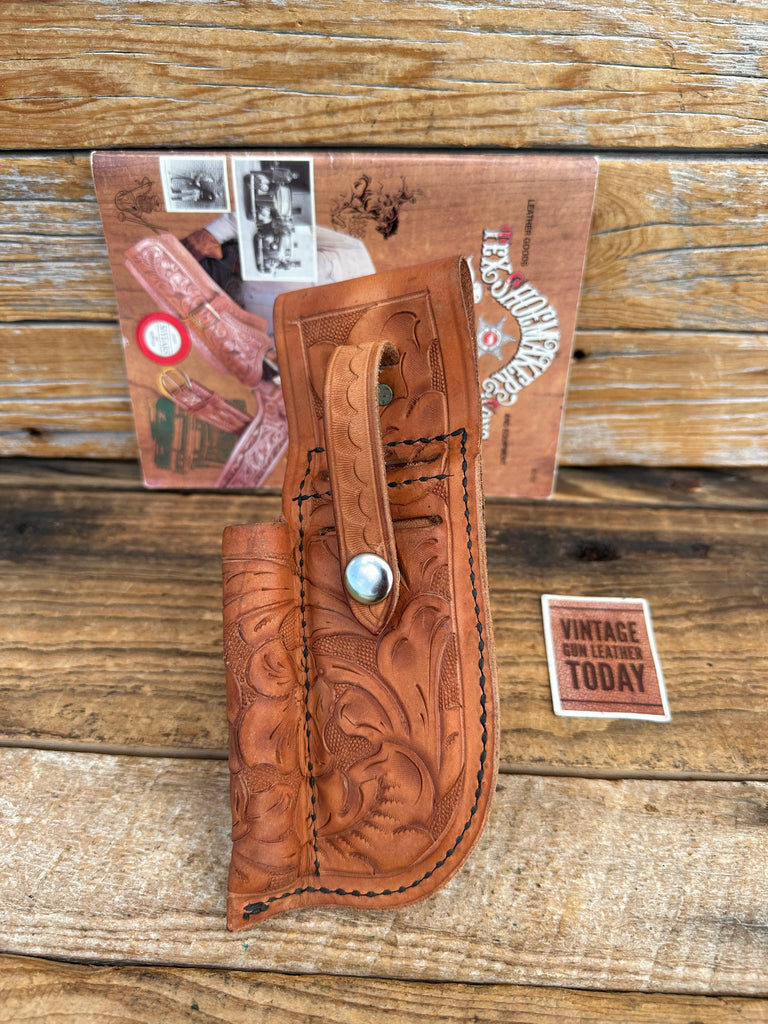 Vintage Tex Shoemaker floral Carved Brown Leather EMT Paramedic Kit #98 BS