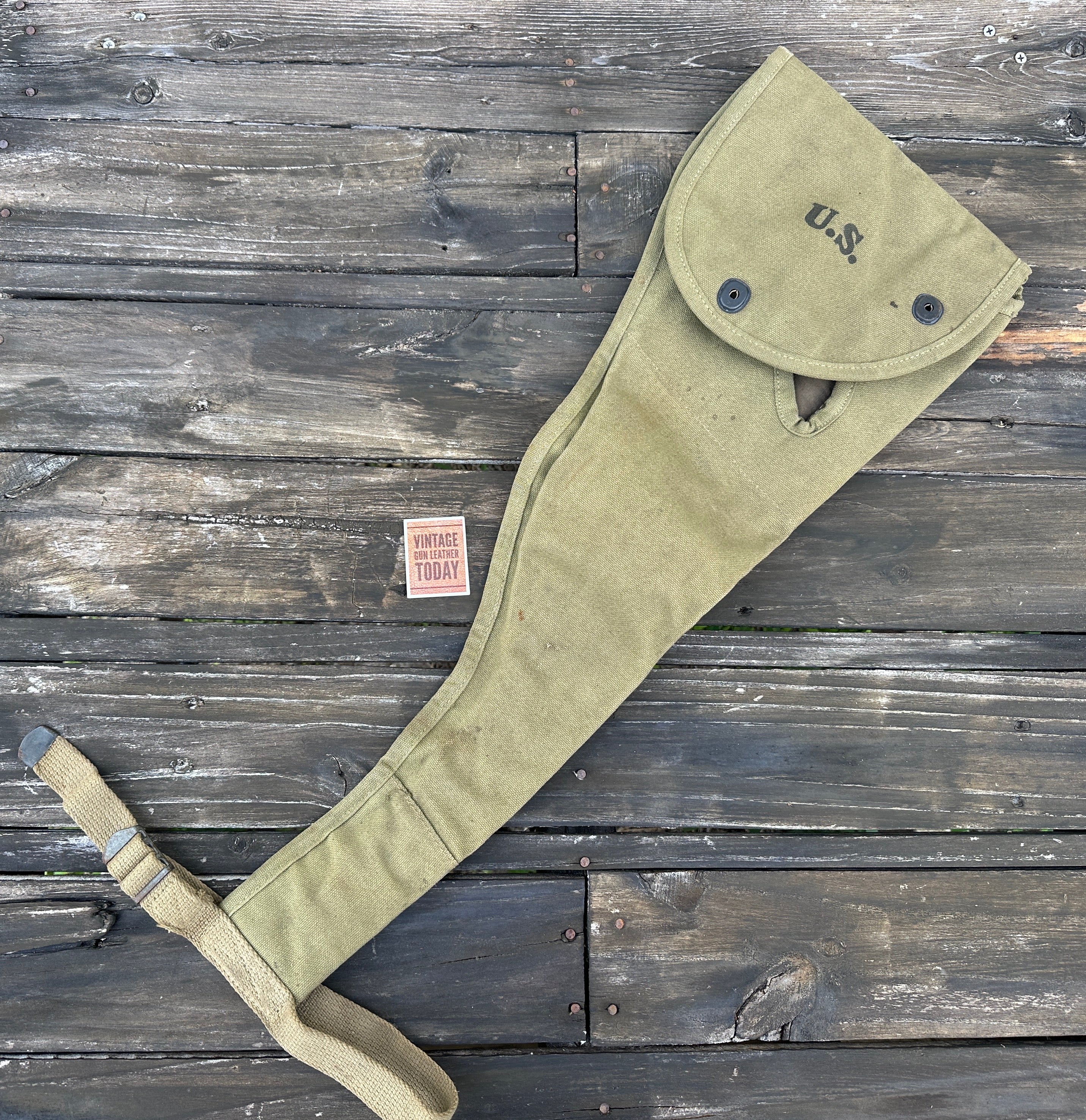 Original WW2 1943 ATLAS AWNING M1A1 Carbine Paratrooper Jump Bag