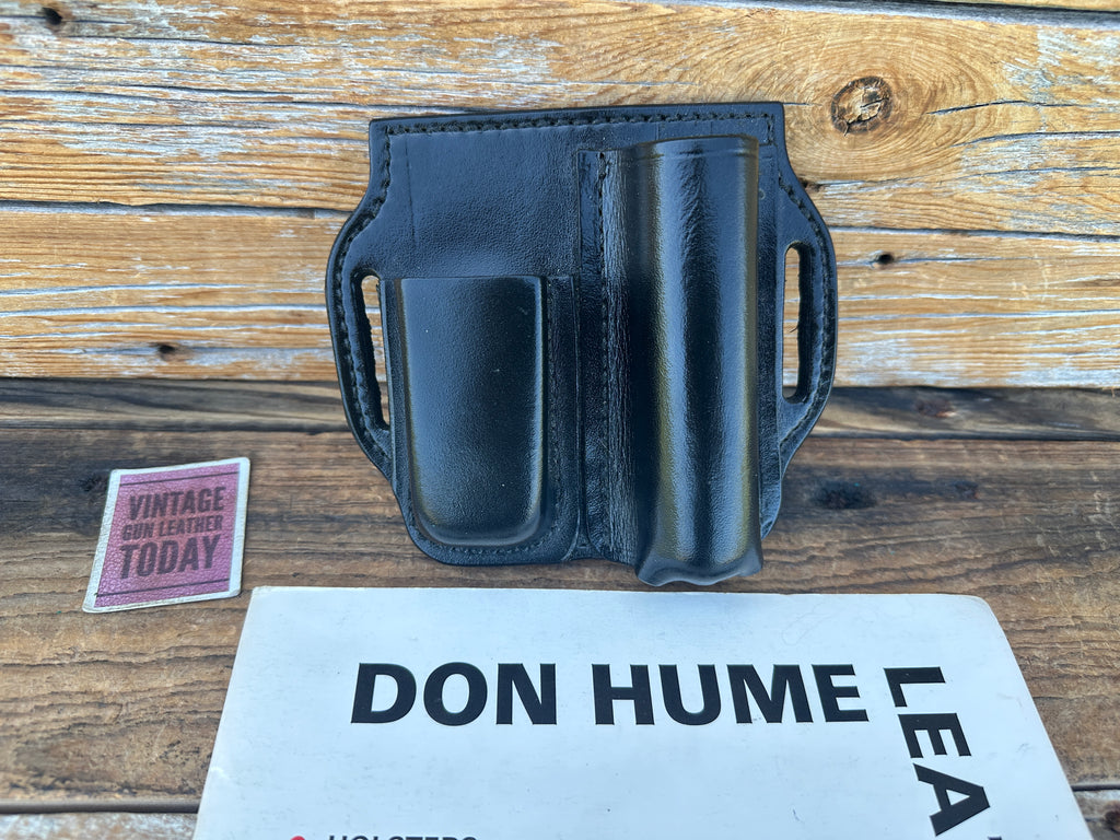 Don Hume D425 100B Black Leather Carrier for 21" Baton /  Magazine 1 3/4" Slot