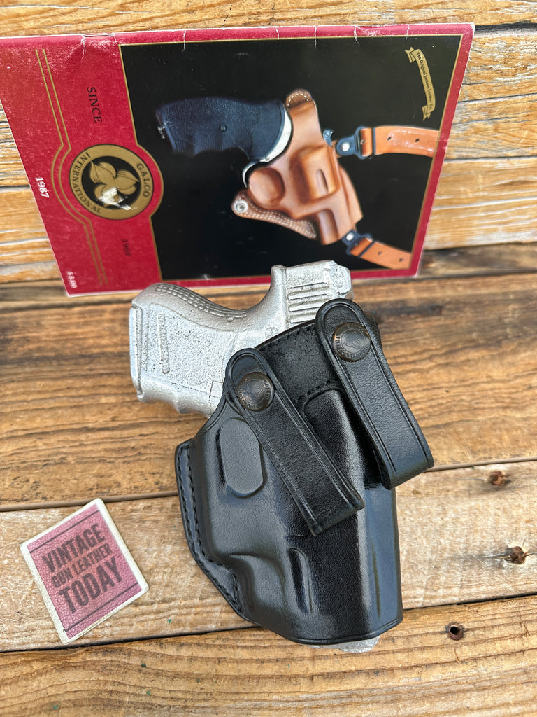 GALCO Black Leather Summer Comfort IWB Holster For GLOCK 26 27 33 Right