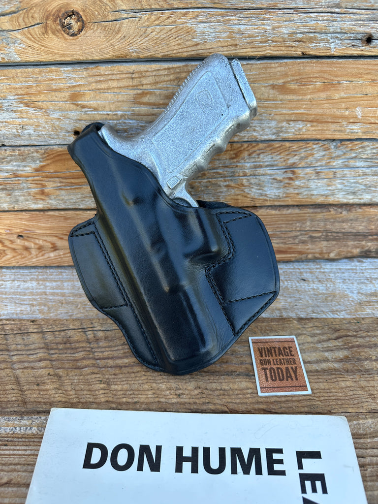 Vintage Don Hume H721 CS Black Leather OWB Holster For Glock 17 22 31