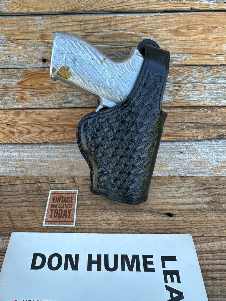 Don Hume H739 30 1/2 Black Basket Leather Lined Duty Holster for Sig P225 225