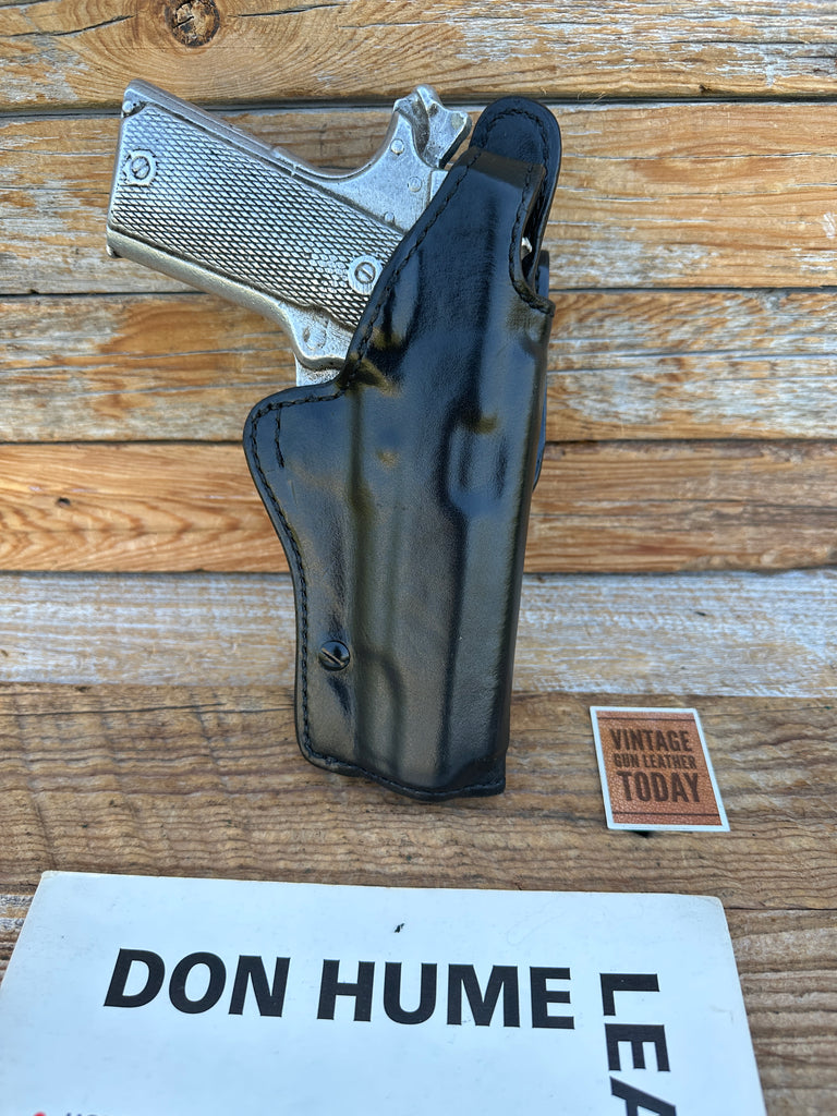 Don Hume H739 10-5 Black Leather Lined  Duty Holster For Colt 45 1911 C&L