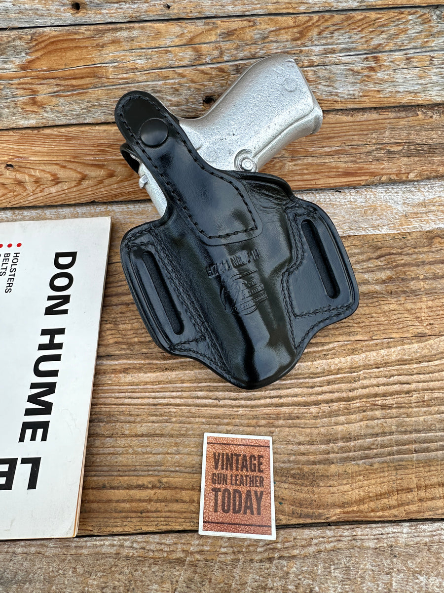 Vintage Don Hume H721 Black Leather OWB Holster For Beretta 84F 85F SQ ...