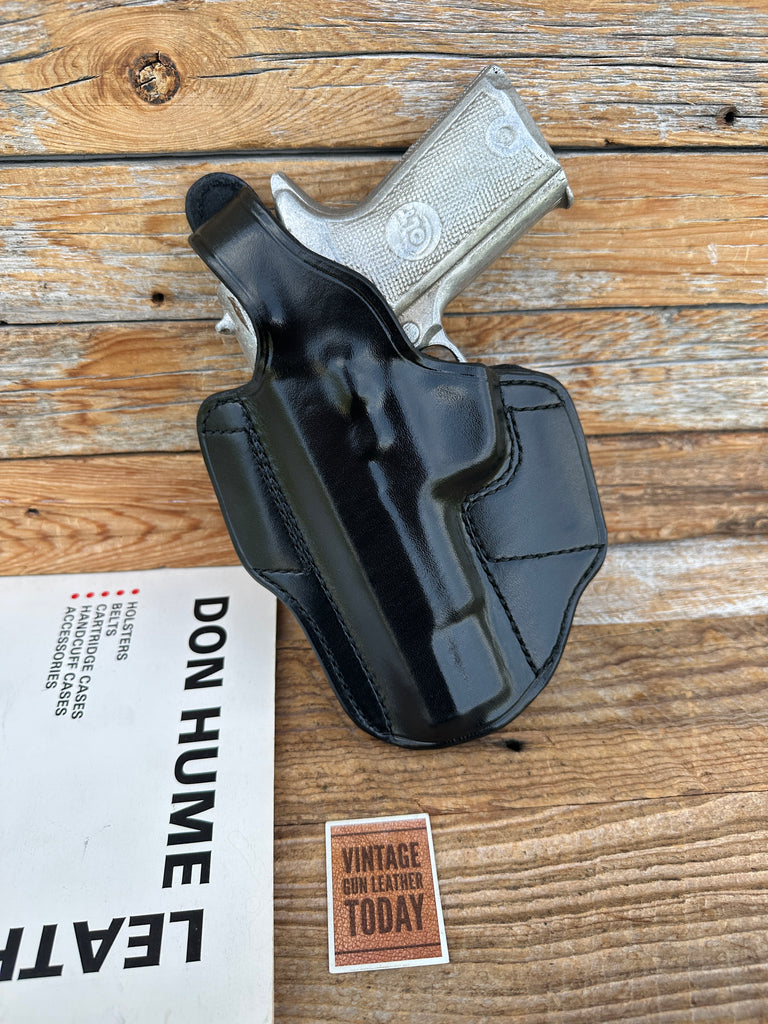 Vintage Don Hume H721 34-5 Black Leather OWB Holster For Colt Double Eagle