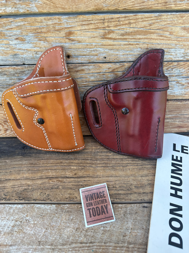 Vintage Don Hume Brown Leather OWB Holster 009K For Colt 1911 Commander