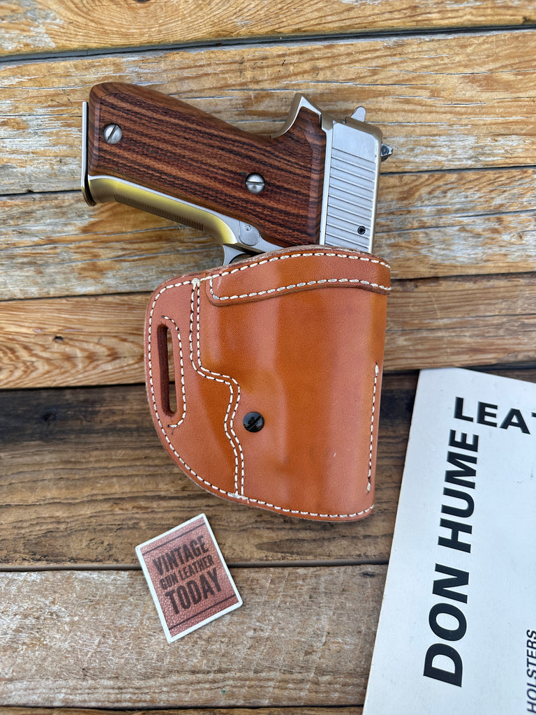 Vintage Don Hume Natural Brown Leather OWB Holster 009K For Sig P220 P226