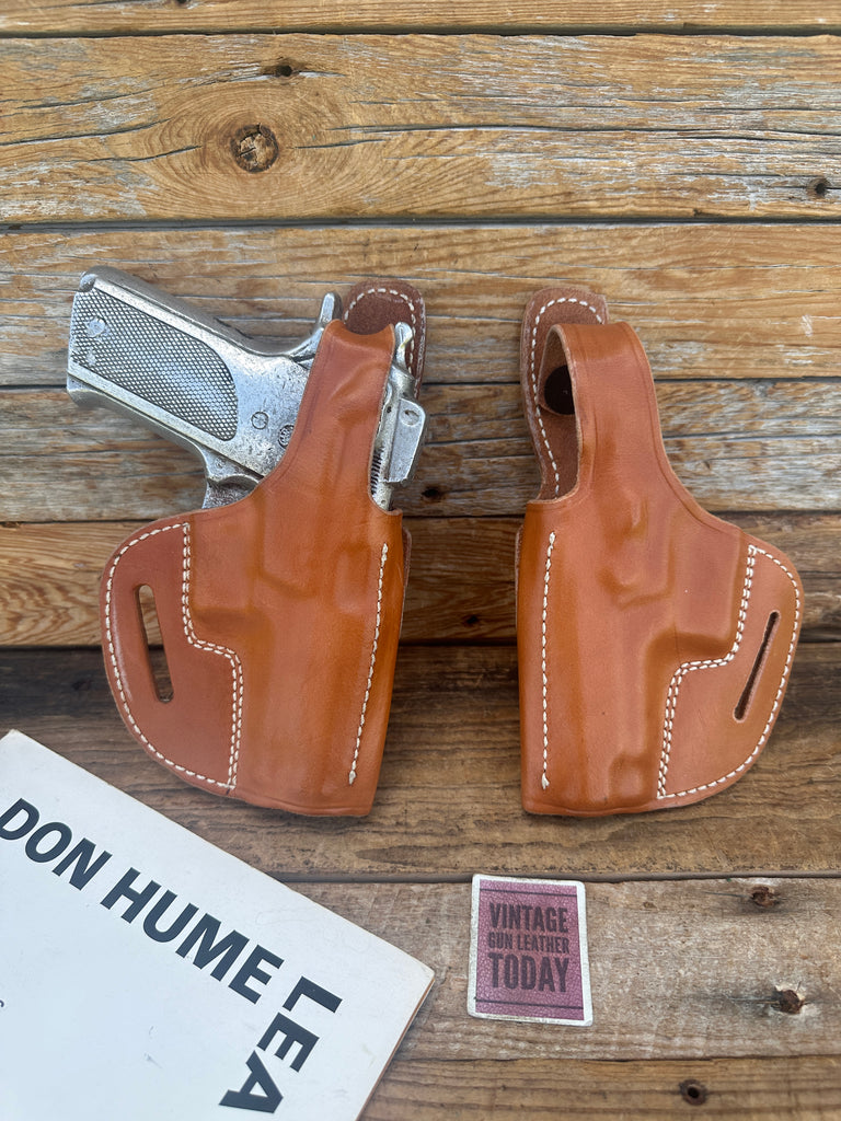 Don Hume H722 Natural Brown Leather OWB Holster For S&W 39 59 439 5906 3904 639