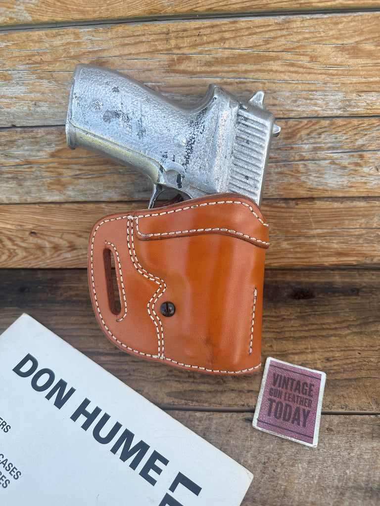 Vintage Don Hume Natural Brown Leather OWB Holster 009K For Sig P228 P229