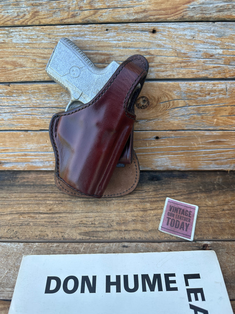 Vintage Don Hume H720 Brown Leather Paddle Holster For KAHR K40