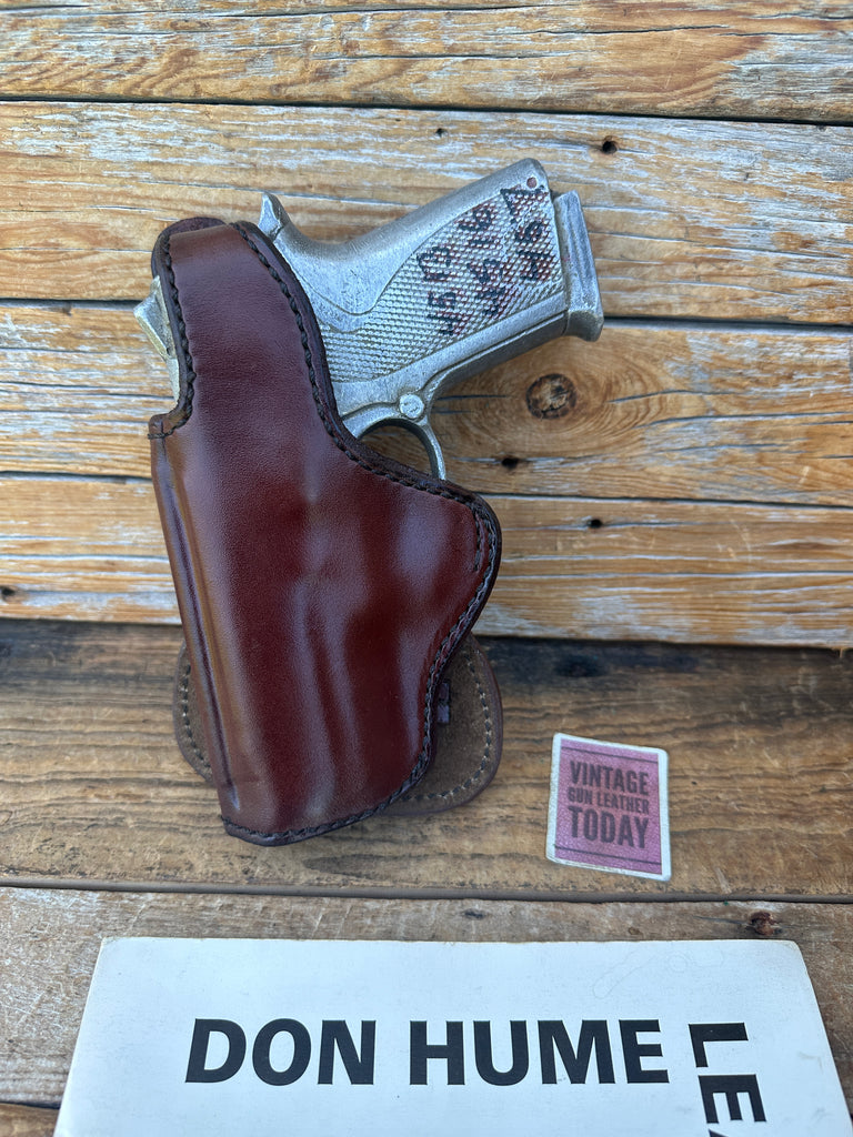 Vintage Don Hume H720 Brown Leather Paddle Holster For Smith S&W 4516-1 457 4513